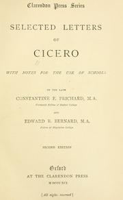 Cover of: Selected letters of Cicero by Cicero