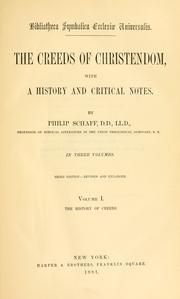 Cover of: Bibliotheca symbolica ecclesiæ universalis by Philip Schaff