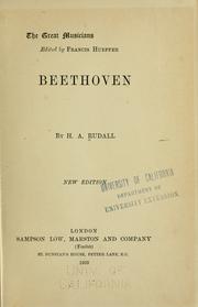 Beethoven by H. A. Rudall