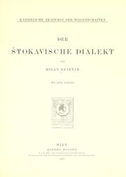 Cover of: Der stokavische Dialekt.