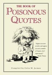 Cover of: The Book of Poisonous Quotes by Colin Jarman