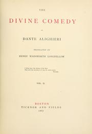 Cover of: The Divine comedy of Dante Alighieri by Dante Alighieri