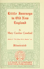 Cover of: Little journeys in old New England