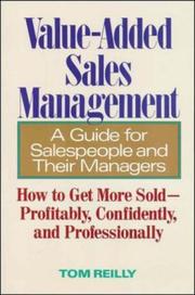 Value added sales management by Thomas P. Reilly