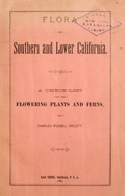 Cover of: Flora of southern and Lower California: a check-list of the flowering plants and ferns