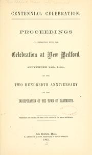 Cover of: Centennial celebration. | New Bedford, Mass.