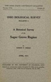 Cover of: A botanical survey of the Sugar Grove region