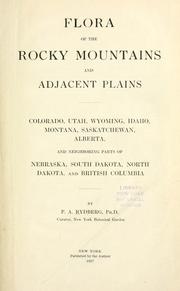Cover of: Flora of the Rocky Mountains and adjacent plains | Rydberg, Per Axel