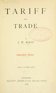 Cover of: Tariff and trade