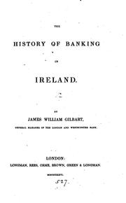 Cover of: history of banking in Ireland.