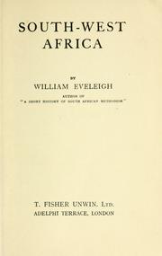 Cover of: South-West Africa