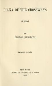Cover of: Diana of the Crossways by George Meredith