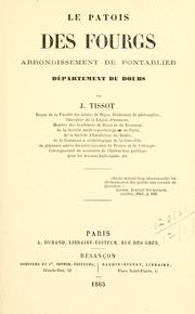 Cover of: patois des Fourgs, Arrondissement de Pontarlier, Département du Doubs.