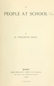 Cover of: A people at school by H. Fielding