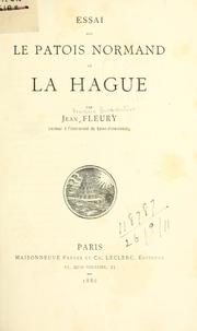 Cover of: Essai sur le patois normand de La Hague. by Jean François Bonaventure Fleury