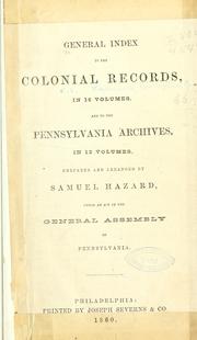 General index to the Colonial records