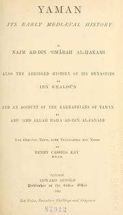 Cover of: Yaman by Umarah ibn Ali al-Hakami