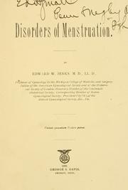 Cover of: Disorders of menstruation.