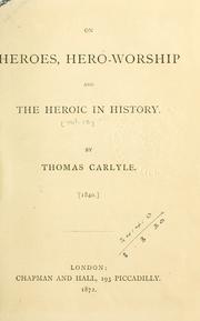 Cover of: [Works] by Thomas Carlyle