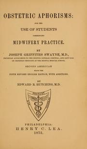 Cover of: Obstetric aphorisms: for the use of students commencing midwifery practice.