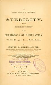 Cover of: The causes and curative treatment of sterility