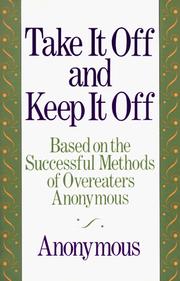 Cover of: Take it off and keep it off