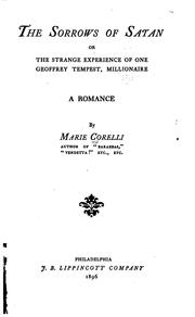 Cover of: The sorrows of Satan by Marie Corelli