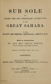 Cover of: Sub sole: or, Under the sun missionary adventures in the great Sahara