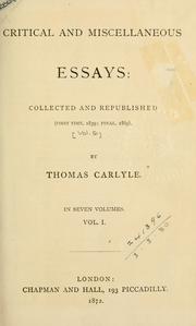 Cover of: [Works] by Thomas Carlyle