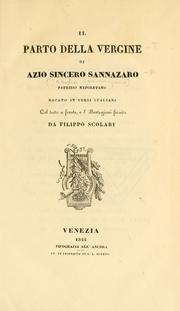 Cover of: Il parto della Vergine by Jacopo Sannazaro