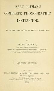 Cover of: Isaac Pitman's complete phonographic instructor.