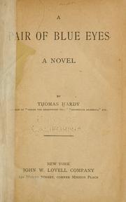 Cover of: A pair of blue eyes: a novel