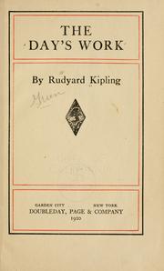 Cover of: The  day's work by Rudyard Kipling