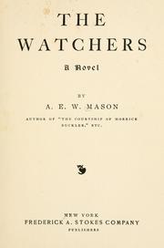 Cover of: The watchers by A. E. W. Mason