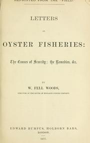 Letters on oyster fisheries by W. Fell Woods