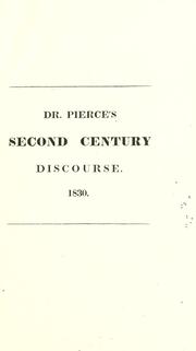 Cover of: A discourse delivered at Dorchester