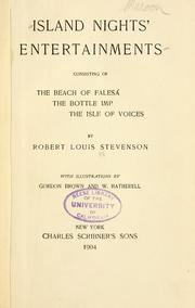 Cover of: Island nights entertainments by Robert Louis Stevenson