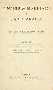 Cover of: Kinship & marriage in early Arabia