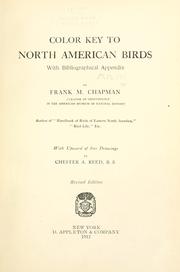 Cover of: Color key to North American birds by Frank Michler Chapman