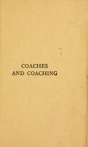 Cover of: Coaches and coaching