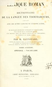 Cover of: Lexique roman by Raynouard M.