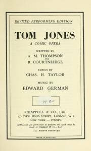 Cover of: Tom Jones by Sir Edward German