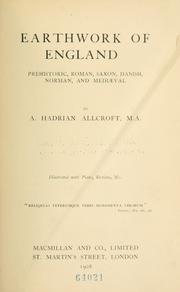 Cover of: Earthwork of England by A. Hadrian Allcroft