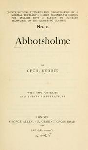 Abbotsholme by Cecil Reddie