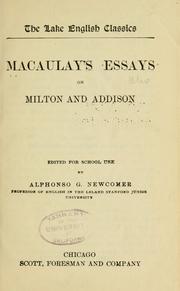Cover of: Macaulay