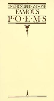 Cover of: One hundred and one famous poems by compiled by Roy J. Cook.