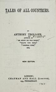 Cover of: Tales of all countries. by Anthony Trollope