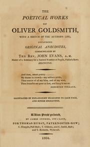 The poetical works of Oliver Goldsmith by Oliver Goldsmith