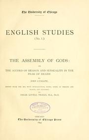 Cover of: The assembly of gods: or, The accord of reason and sensuality in the fear of death