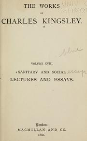 Cover of: Sanitary and social lectures and essays.